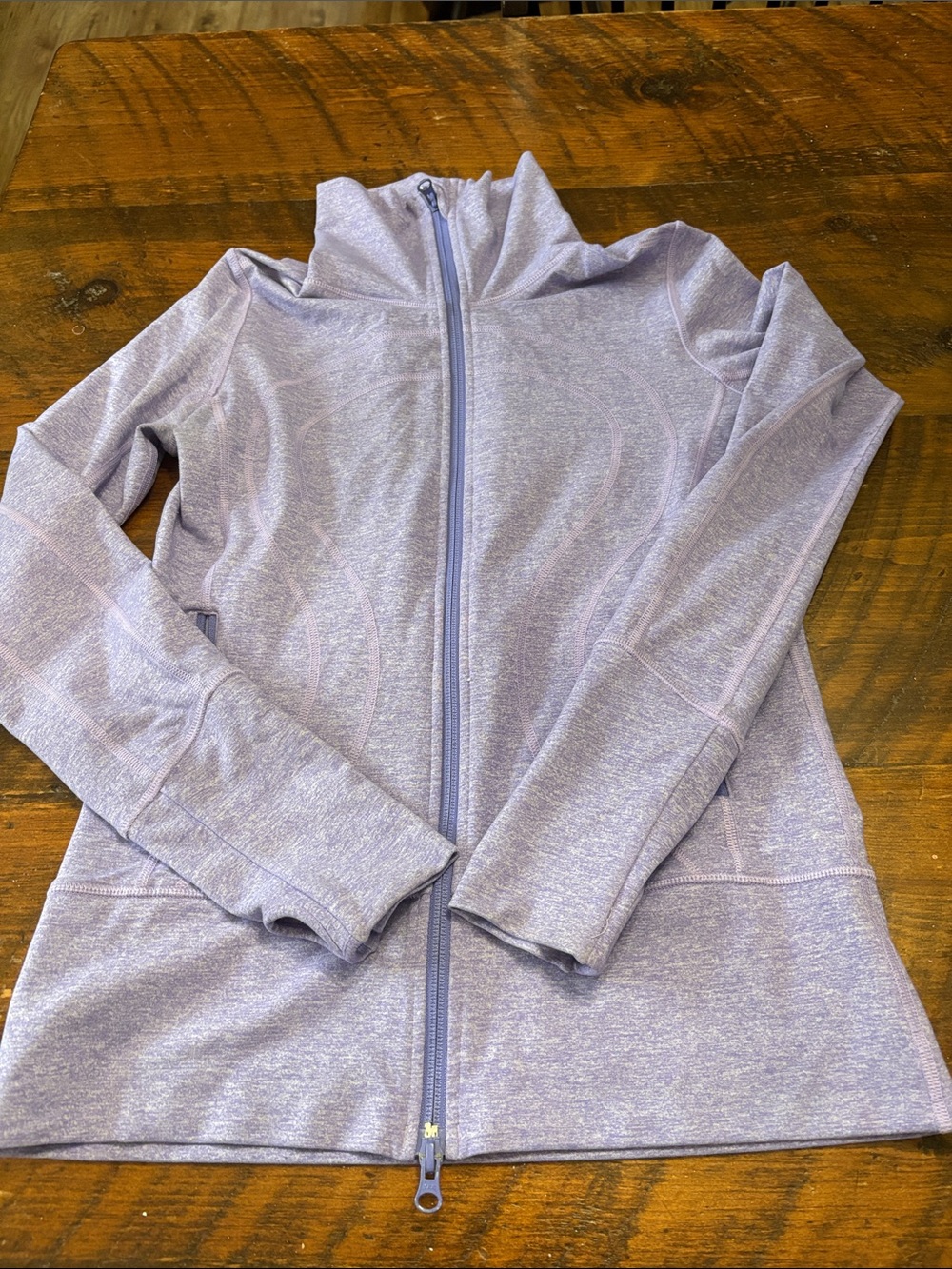 lululemon athletica Heathered Lavender Full-Zip Jacket